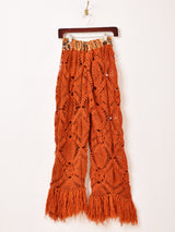 リメイク フリンジ クロシェパンツ