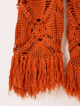 リメイク フリンジ クロシェパンツ