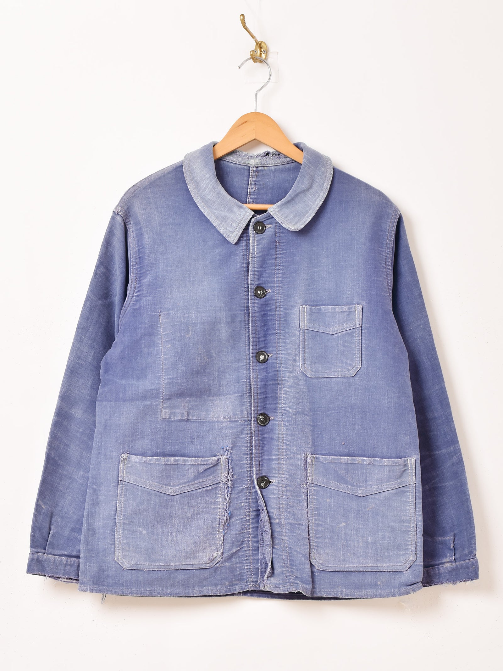 ジャケット・アウター 40s \"Le Mont Saint Michel\" CyclistJacket 40-50s France Vintage Le Mont St Michel Blue Mo