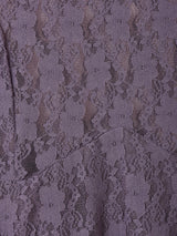 【2色展開】Meridian 花柄レース フリル ノースリーブワンピース