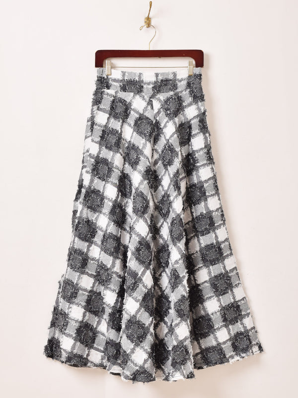 【2色展開】Meridian チェック柄 アソート フレアスカート