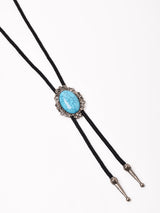 ターコイズ風デザイン ループタイ