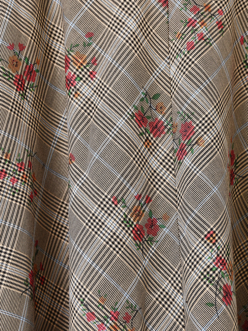 【2色展開】Meridian チェック柄 アソート フレアスカート