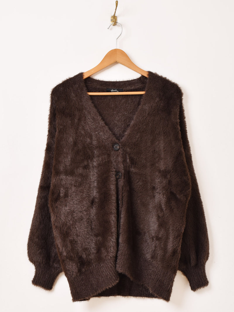 【7色展開】Meridian シャギーニット カーディガン