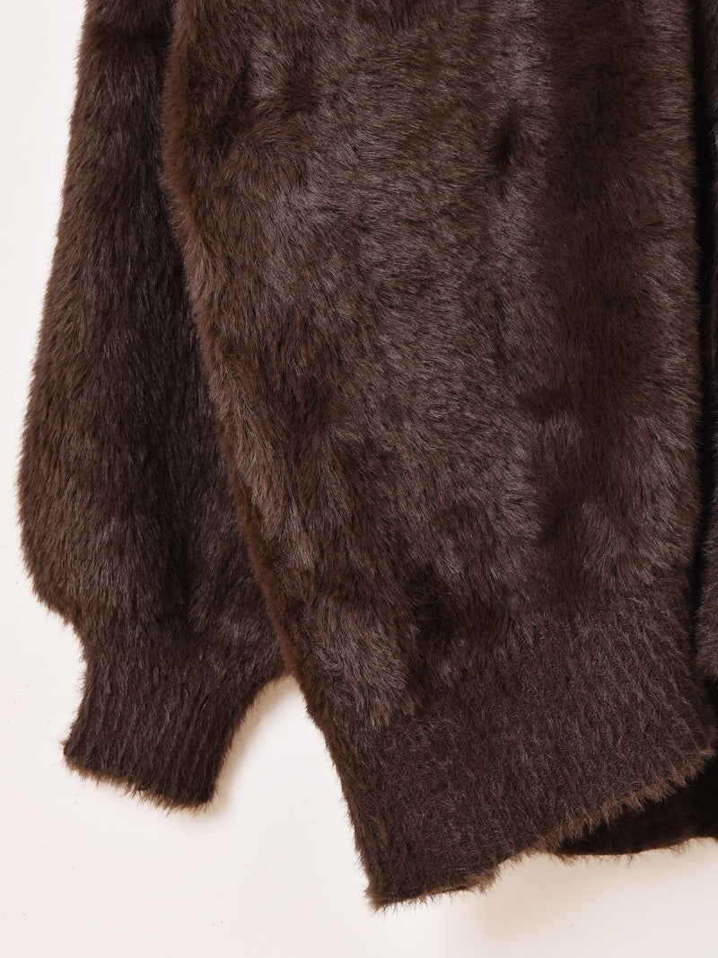 【7色展開】Meridian シャギーニット カーディガン