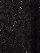 【2色展開】Meridian シャギー リボンネック ノースリーブトップス