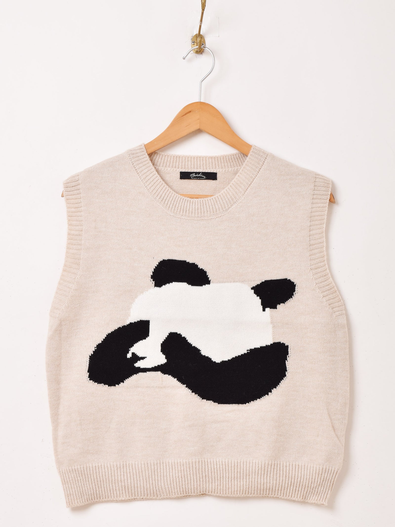Vaundy ベスト Lサイズ 2色展開】Meridian パンダ ニットベスト – 古着屋Top of the Hillの
