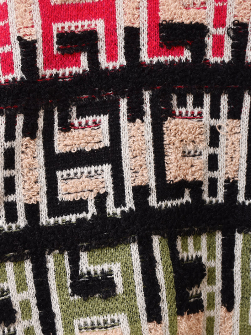 【2色展開】Meridian 総柄 パイルデザイン セーター