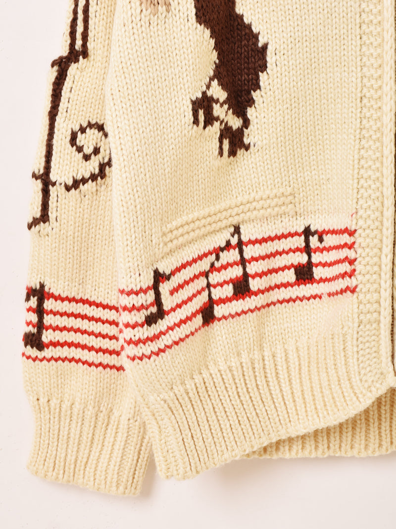 Meridian ダンス柄 カウチンセーター