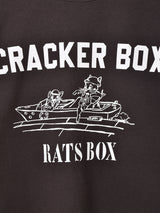 【2色展開】 プリント スウェットシャツ「CRACKER BOX」