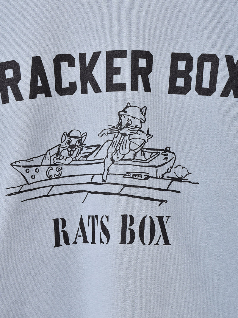 【2色展開】 プリント スウェットシャツ「CRACKER BOX」