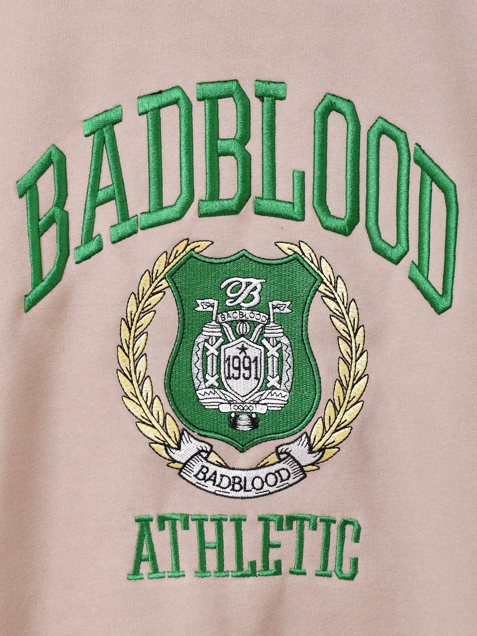 2色展開】 ロゴ刺繍 スウェットシャツ 「BADBLOOD」 – 古着屋Top of