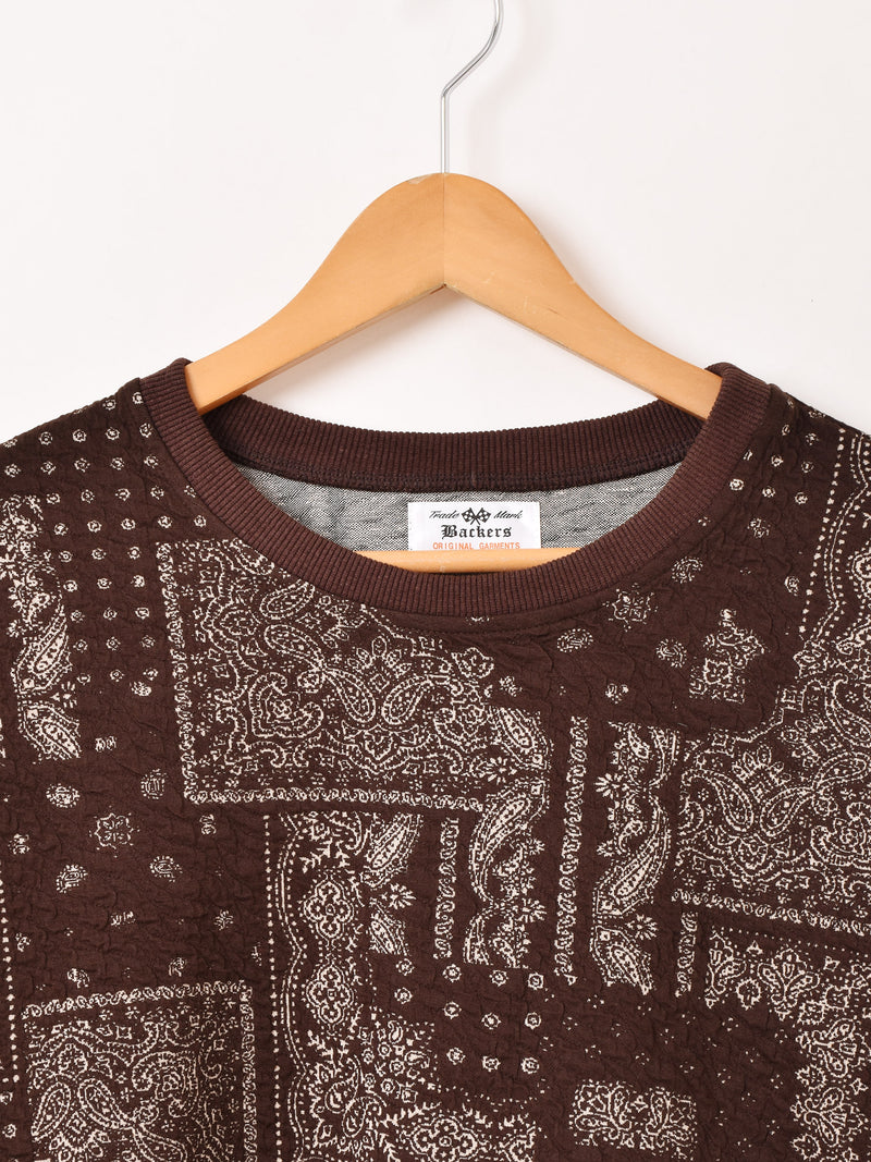 【2色展開】Backers ペイズリー柄 長袖 トップス