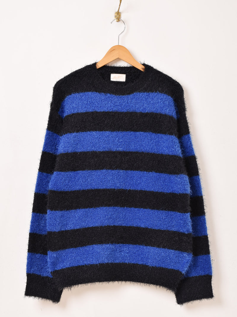【3色展開】Backers ボーダー柄 シャギー セーター