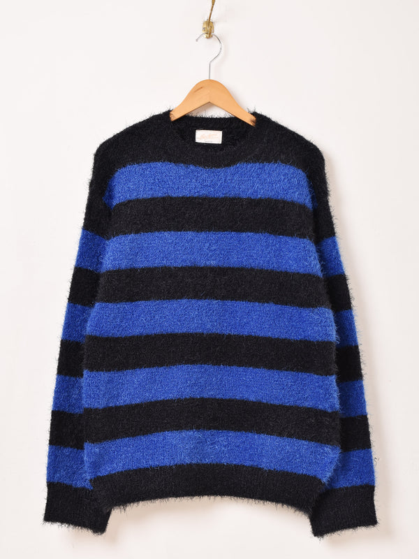 【3色展開】Backers ボーダー柄 シャギー セーター