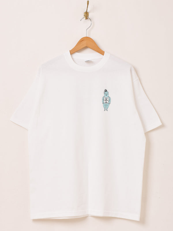 【2色展開】 プリントTシャツ「THE WORLD IS YOURS」
