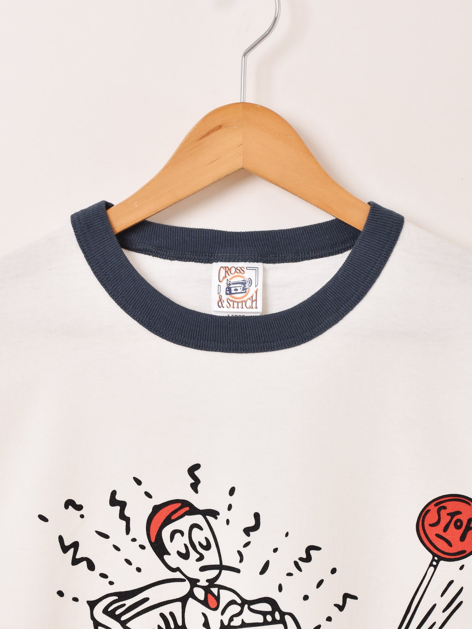 2色展開】 プリント リンガーTシャツ「Burnin' Gas, Haulin' Ass