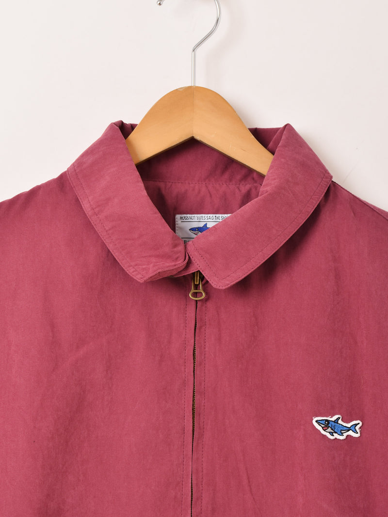 【5色展開】Backers ワンポイント シャーク ピーチスキンジャケット