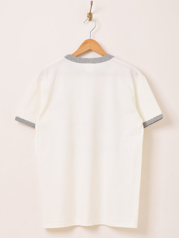【2色展開】 プリント リンガーTシャツ「Burnin' Gas, Haulin' Ass!!」