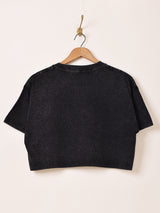 【3色展開】Meridian クロップド ウォッシュ Tシャツ