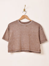 【3色展開】Meridian クロップド ウォッシュ Tシャツ