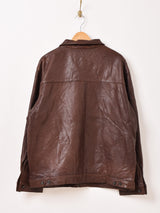 90's "Ralph Lauren" Leather Swing Top