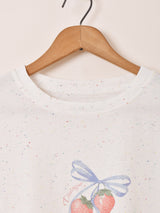 Meridian プリントTシャツ ストロベリー