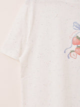 Meridian プリントTシャツ ストロベリー