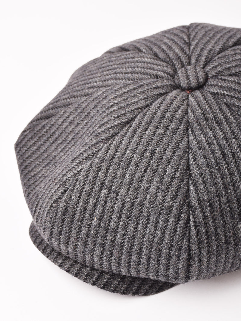 【2色展開】ストライプ柄 キャスケット