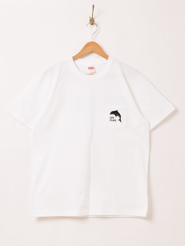 プリント ポケットTシャツ「LIFE GUARD」