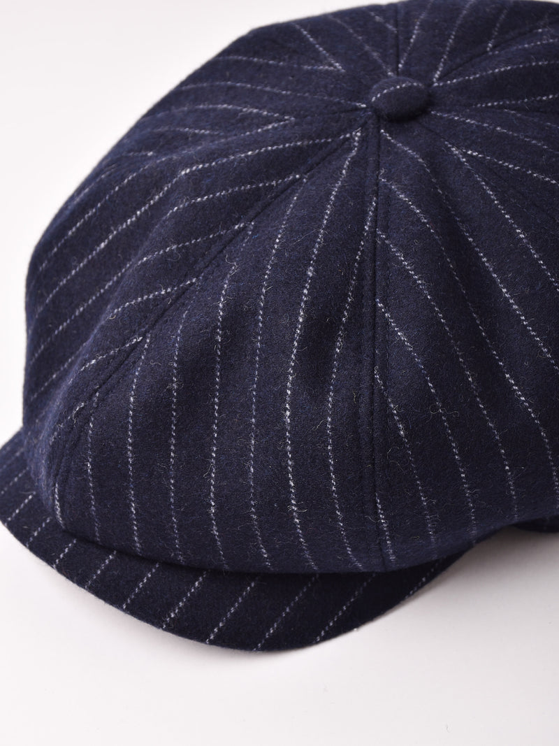 ピンストライプ柄 キャスケット