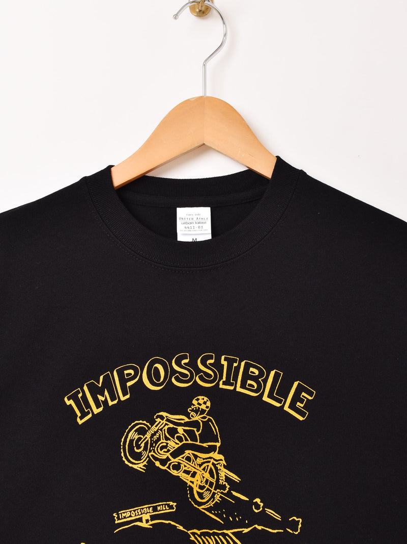 【2色展開】 プリントTシャツ「IMPOSSIBLE IS NOTHING」」