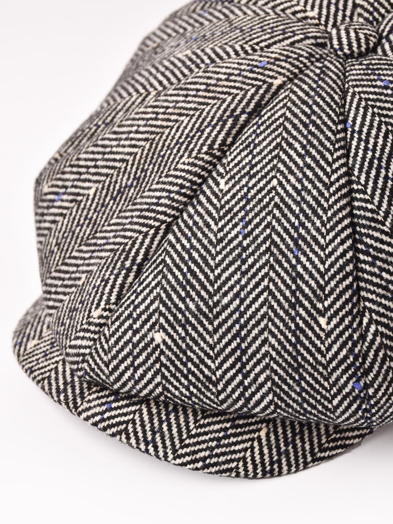 ヘリンボーン カラーネップ キャスケット