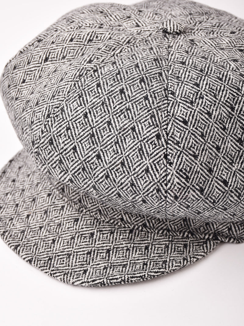 菱形パターン キャスケット