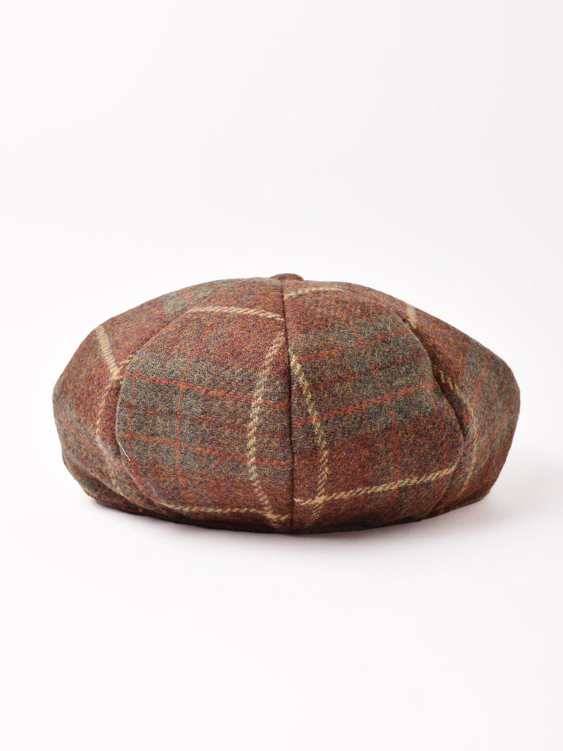 タータンチェック柄 ウール キャスケット