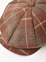 タータンチェック柄 ウール キャスケット