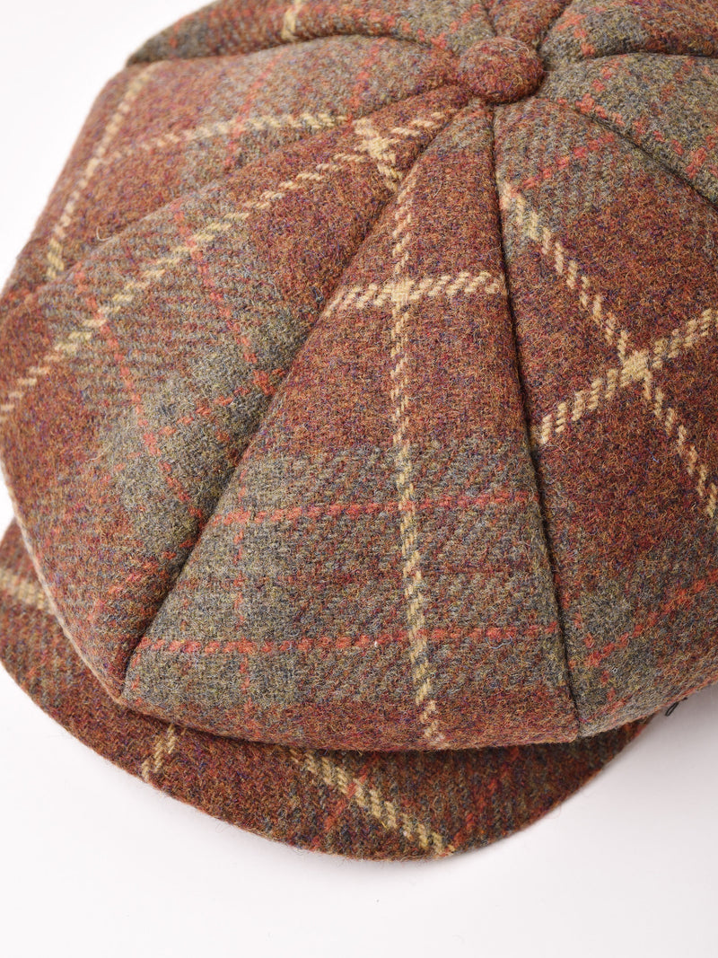 タータンチェック柄 ウール キャスケット