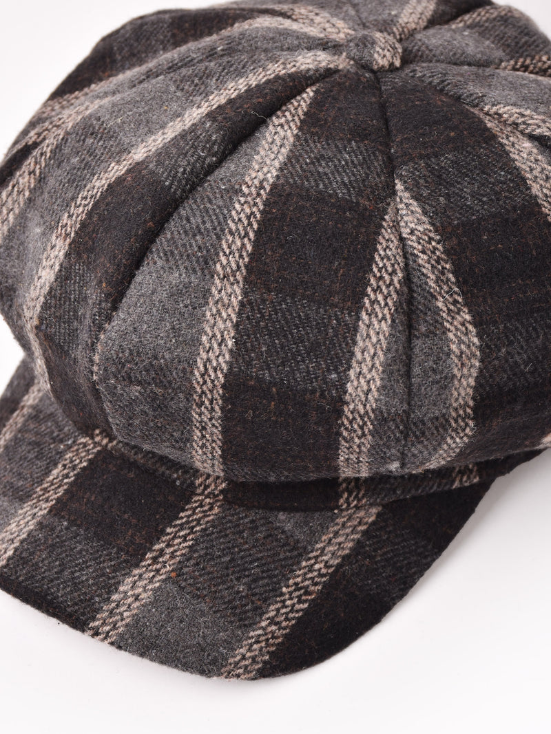 【3色展開】タータンチェック柄 キャスケット