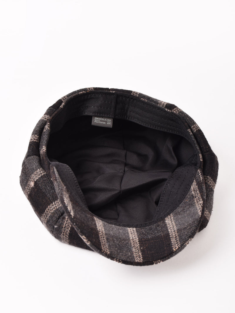 【3色展開】タータンチェック柄 キャスケット