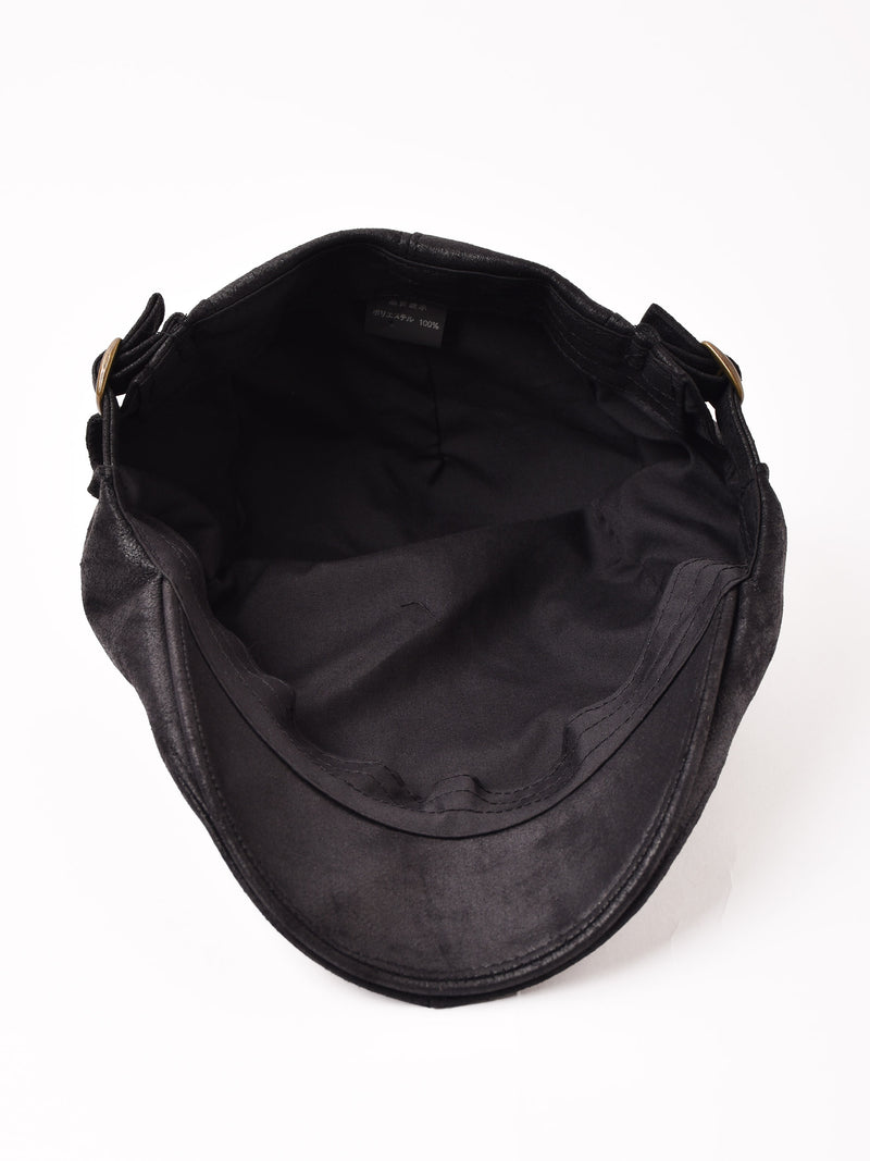 【2色展開】フェイクレザー ハンチング