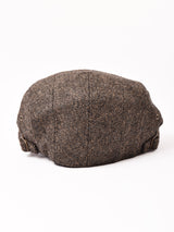 【3色展開】ヘリンボーン ウール ハンチング