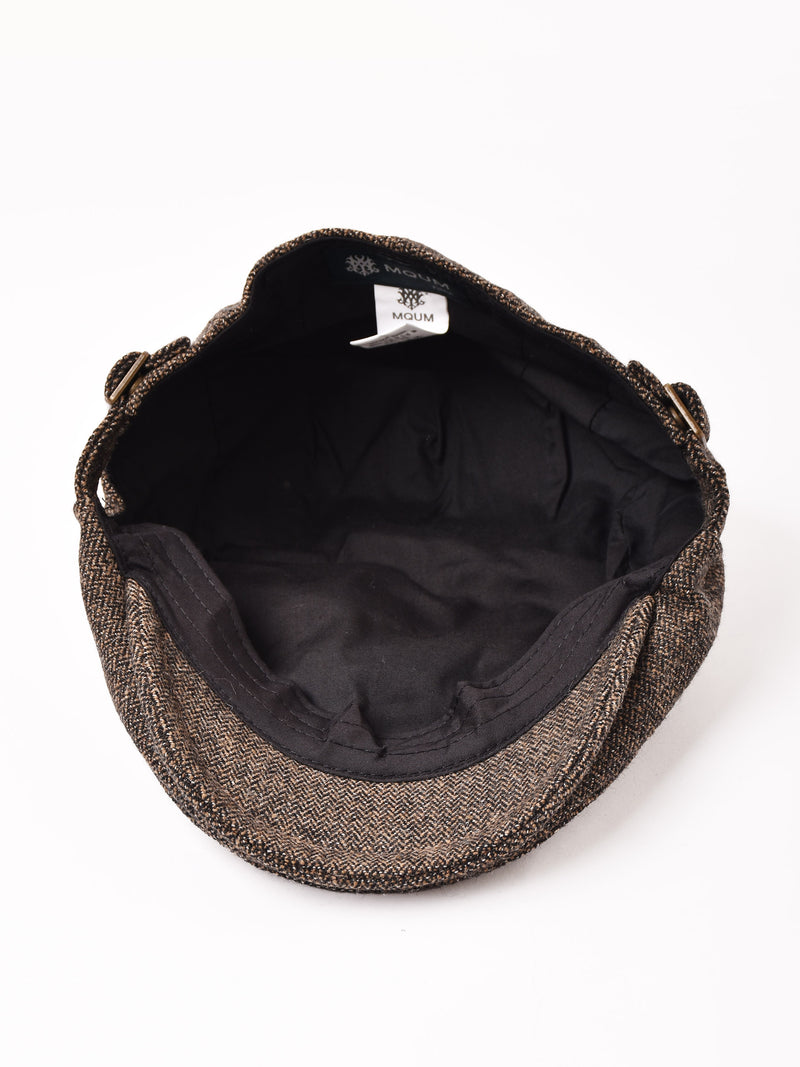 【3色展開】ヘリンボーン ウール ハンチング