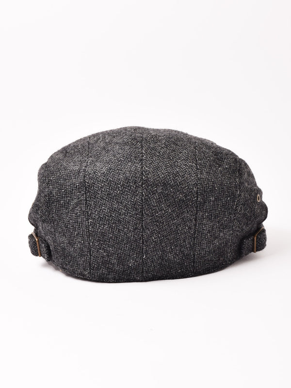 【3色展開】ヘリンボーン ウール ハンチング