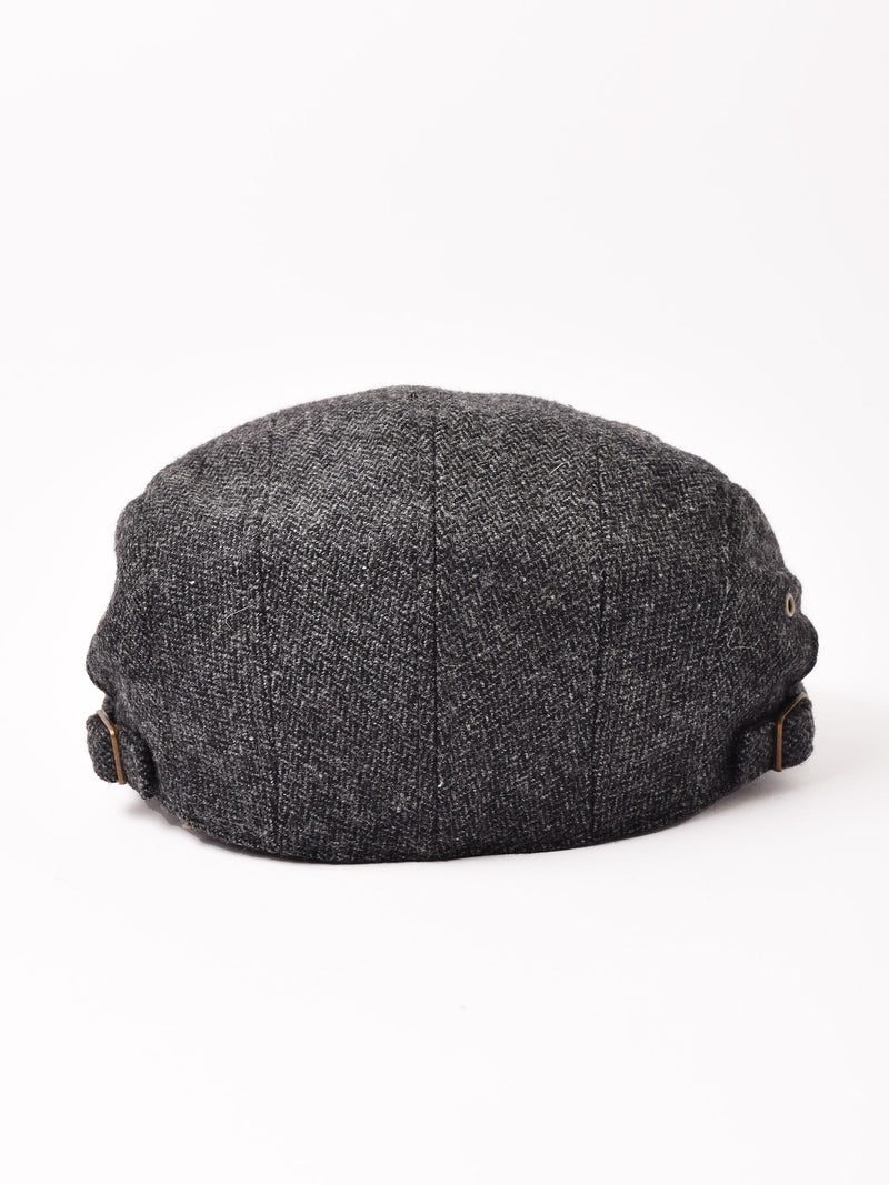 【3色展開】ヘリンボーン ウール ハンチング