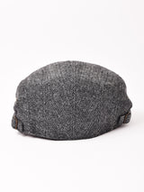 【3色展開】ヘリンボーン ウール ハンチング