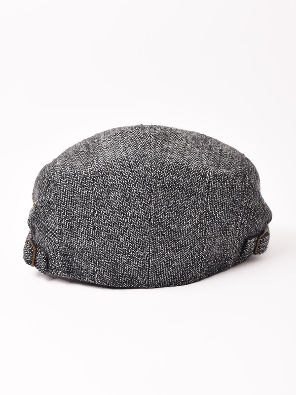 【3色展開】ヘリンボーン ウール ハンチング