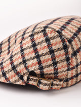 【2色展開】チェック柄 ウール混 ハンチング