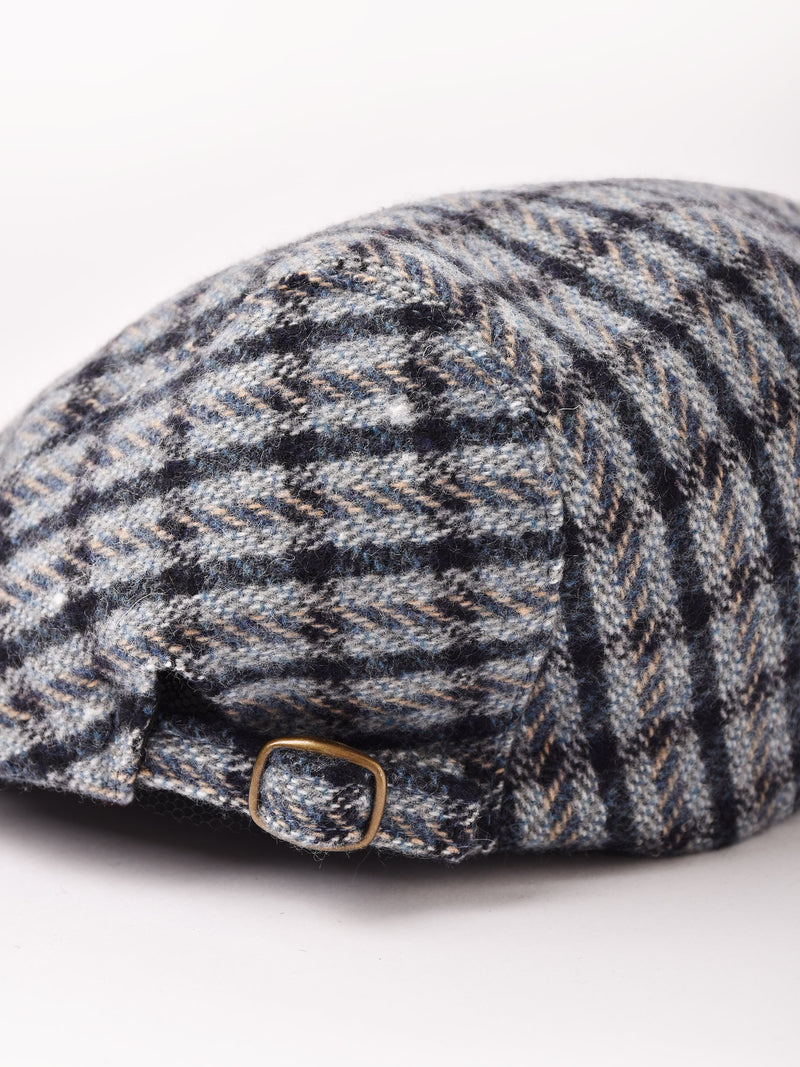 【2色展開】チェック柄 ウール混 ハンチング