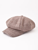 【2色展開】グレンチェック柄 キャスケット