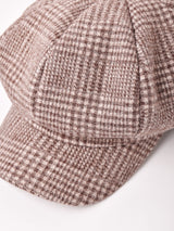 【2色展開】グレンチェック柄 キャスケット